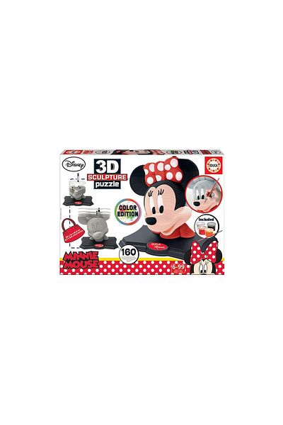 EDUCA Educa 3D Puzzle - Sculpture Puzzle Minnie - Color Edition