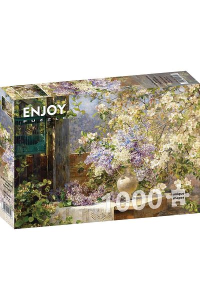 Enjoy Puzzle 1000 piese Enjoy - Marie Egner: In the Blossoming Bower