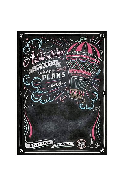 CLEMENTONI Puzzle Clementoni - Black Board Puzzle - Travel, 1000 pieces