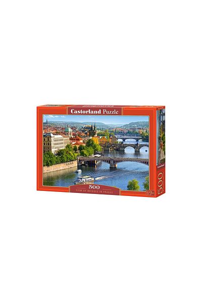 Castorland Puzzle Castorland - View of Bridges in Prague, 500 pieces