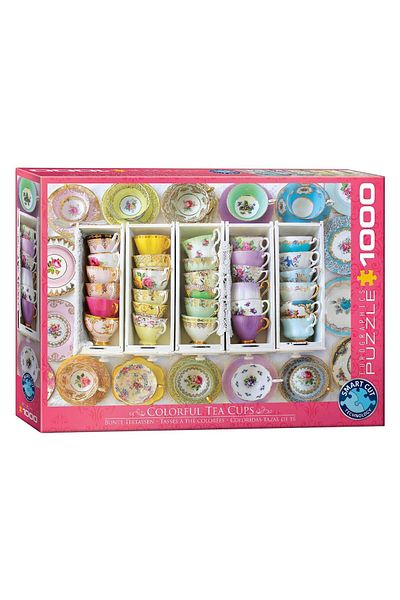 Eurographics Eurographics Puzzle - Tea Cups Boxes, 1000 pieces