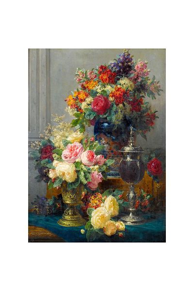 Enjoy Puzzle 1000 pieces Enjoy - Jean Robie Baptiste: Spring Flowers with Chalices, Jean Robie