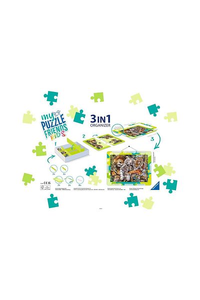 RAVENSBURGER 3 In 1 Puzzle Organizer, Green