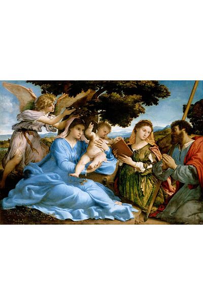 Enjoy Puzzle 1000 pieces Enjoy - Lorenzo Lotto: Madonna and Child with Saints Catherine and Thomas