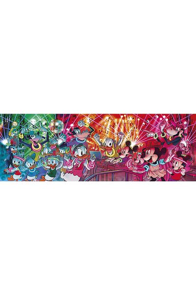 CLEMENTONI Puzzle 1000 pieces panoramic Clementoni - Mickey Mouse Disco