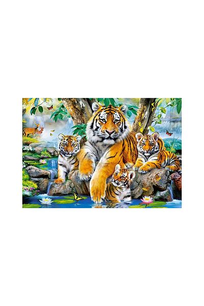 Castorland Puzzle Castorland - Tigers by the Stream, 1000 pieces