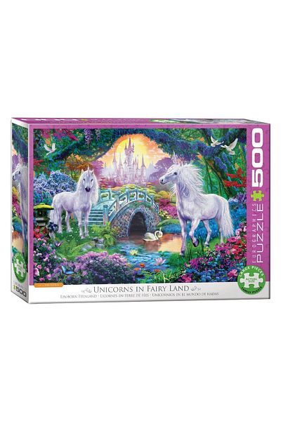Eurographics Puzzle Eurographics - Unicorn Fairy Land, 500 pieces XXL