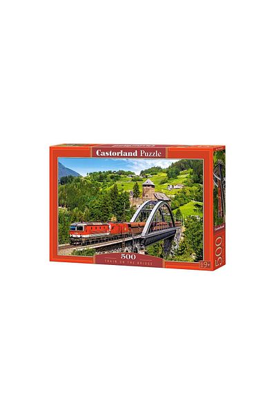Castorland Puzzle Castorland - Train on the Bridge, 500 pieces