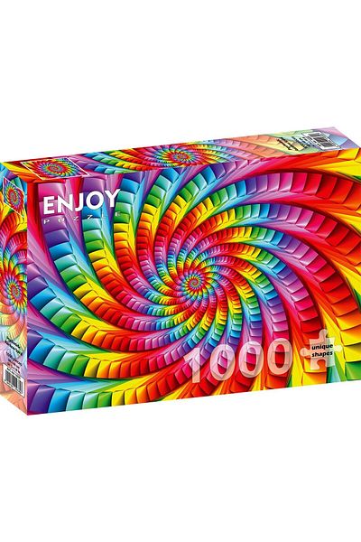 Enjoy Puzzle 1000 pieces Enjoy - Psychedelic Rainbow Spiral