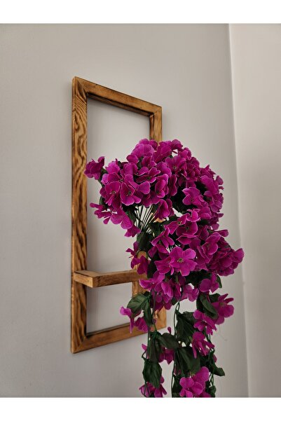 LUZAB Saksı Dahil Duvar Süsü Yapay Çiçek Sarkan Begonvil Menekşe Sarmaşık Çiçeği Mor