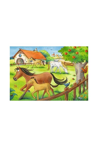 RAVENSBURGER Puzzle 2x12 pieces Ravensburger - Horses