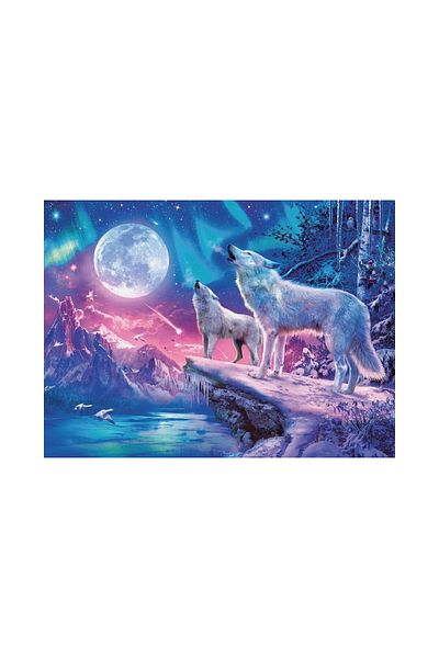 RAVENSBURGER Ravensburger Glow-in-the-Dark Puzzle - Star Line - Wolf, 500 pieces