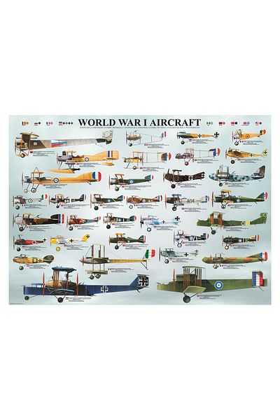 Eurographics Puzzle Eurographics - Flugzeuge des 1. Weltkriegs, 1000 pieces