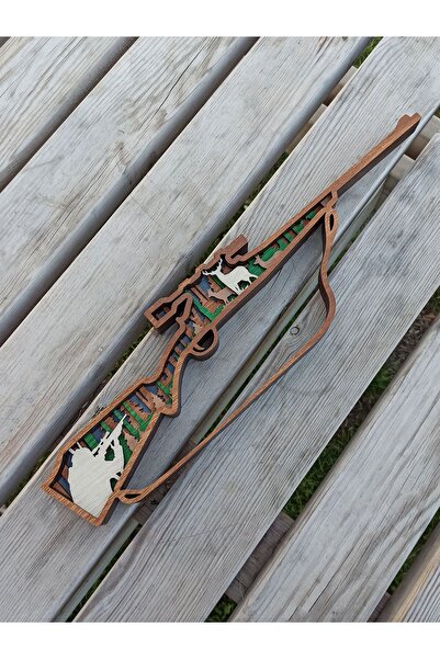 Genel Markalar Modern Tasarımlı Ahşap Mdf Masa/Konsol Süsü, Av Tüfeği Dekorat...