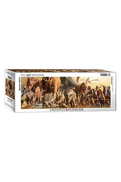 Eurographics Eurographics panoramic puzzle - Haruo Takino: Dinosaurs, 1000 pieces
