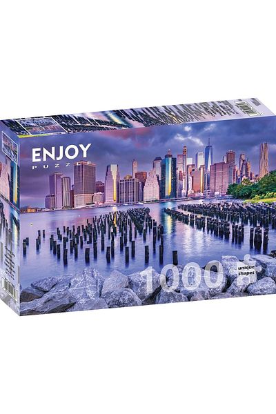 Enjoy Puzzle 1000 pieces Enjoy - Cloudy Sky Over Manhattan, New York