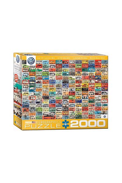 Eurographics Puzzle Eurographics - Volkswagon Groovy Bus Collage, 2000 pieces