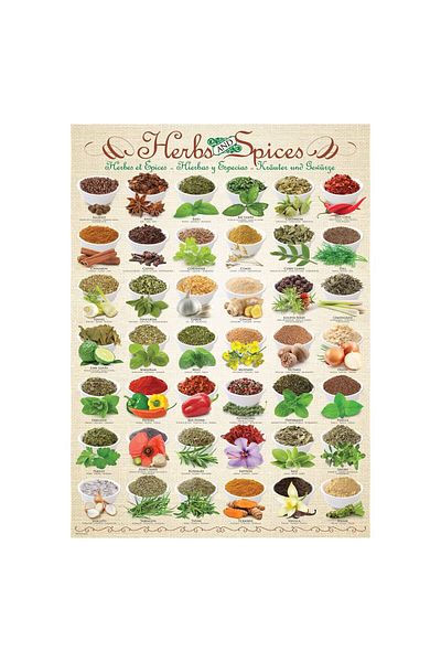 Eurographics Puzzle Eurographics - Herbs and Spices, 1000 pieces