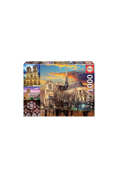 EDUCA Puzzle - Collage - Notre Dame de Paris, 1000 piese