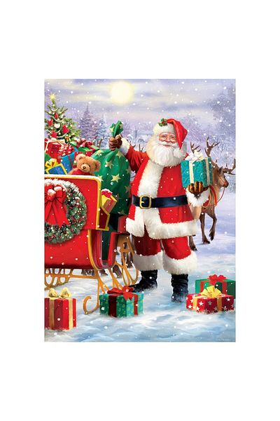 Eurographics Puzzle 1000 pieces - Simon Tread: Santa with Sled