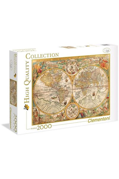 CLEMENTONI Puzzle Clementoni - Antique World Map, 2000 piese