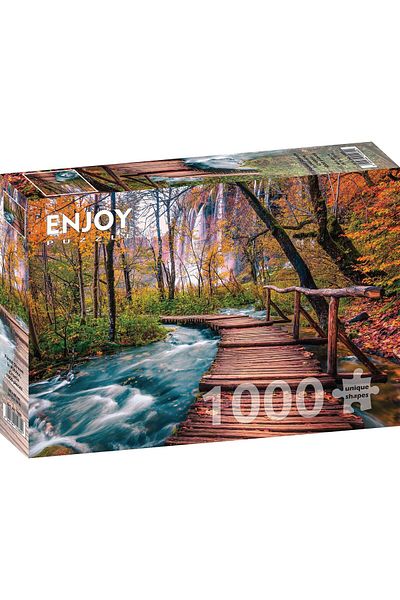 Enjoy Puzzle 1000 pieces Enjoy - Forest Stream in Plitvice, Croatia