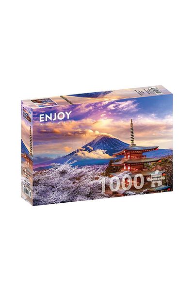 Enjoy Puzzle 1000 piese Enjoy - Fuji Mountain in Spring, Japan