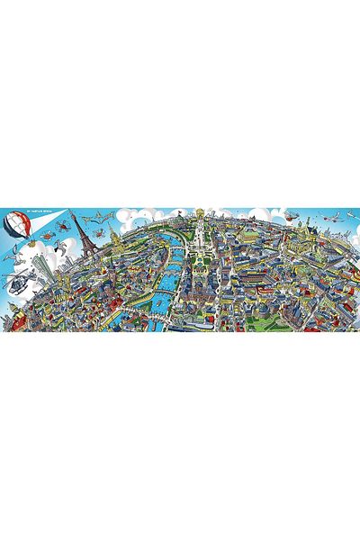 Schmidt Panoramic puzzle Schmidt - Cityscape Paris, 1000 pieces