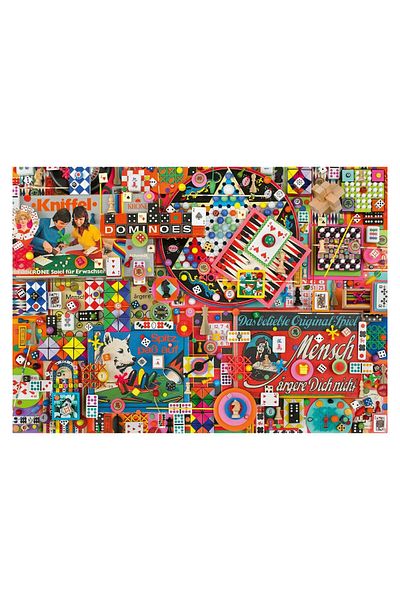 Schmidt Schmidt Puzzle - Shelley Davies: Vintage Board Games, 1000 pieces