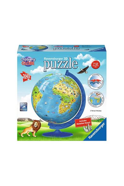 RAVENSBURGER Ravensburger 3D Puzzle - World Globe, 180 Pieces