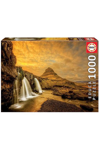 EDUCA Puzzle - Kirkjufellsfoss Waterfall, Iceland, 1000 piese
