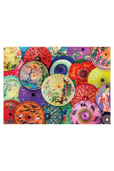 Eurographics Puzzle Eurographics - Asian Oil Paper Umbrellas, 1000 pieces