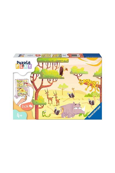 RAVENSBURGER Puzzle 2x24 pieces Ravensburger - Safari Animals