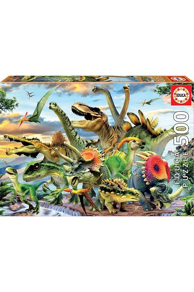EDUCA Educa Puzzle - Dinosaurs, 500 pieces