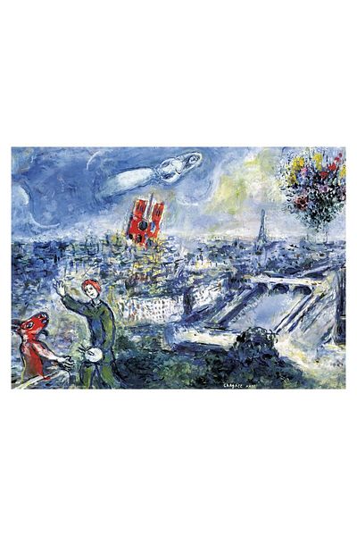 Eurographics Puzzle Eurographics - Marc Chagall: Le Bouquet de Paris, 1000 pieces