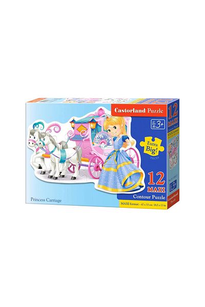 Castorland Castorland Maxi Puzzle - Princess Carriage, 12 Pieces