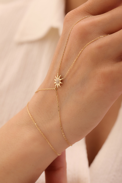 YAVUZ KUYUMCULUK 14 Ayar Altın Güneş Şahmeran