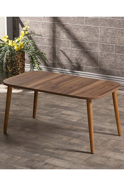 Kanonik Education Orta Sehpa Ahşap Torna Ayak Kare Ceviz