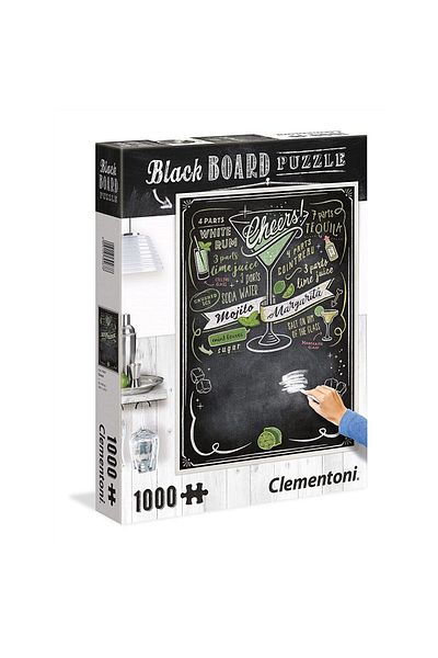 CLEMENTONI Clementoni Puzzle - Black Board Puzzle - Cheers, 1000 pieces