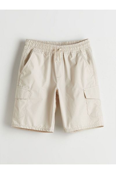 LC Waikiki New Season Elastic Waist Boys Cargo Sort - S5Do46Z4