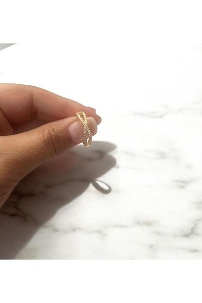 demirosa 1 Pcs Steel Adjustable Stone Stylish Ring