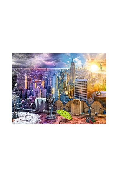 RAVENSBURGER Ravensburger puzzle - The Seasons in New York, 1500 pieces