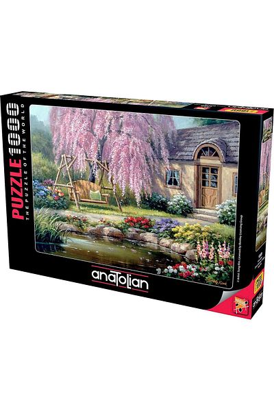 Anatolian Anatolian puzzle - Sung Kim: Cherry Blossom Cottage, 1000 pieces