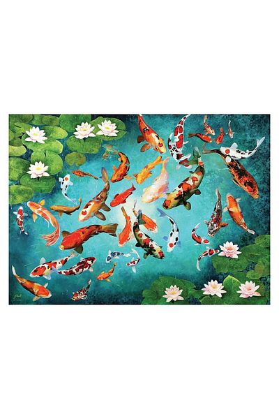 Eurographics Puzzle 1000 piese Eurographics - Colorful Koi