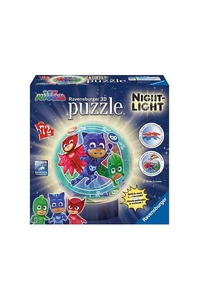 RAVENSBURGER Ravensburger globe puzzle - Heroes in Pyjamas, 72 pieces