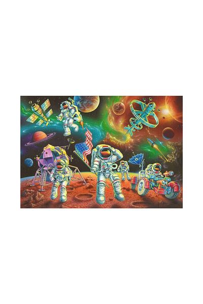 RAVENSBURGER Ravensburger Puzzle - Astronauts on the Moon, 35 pieces