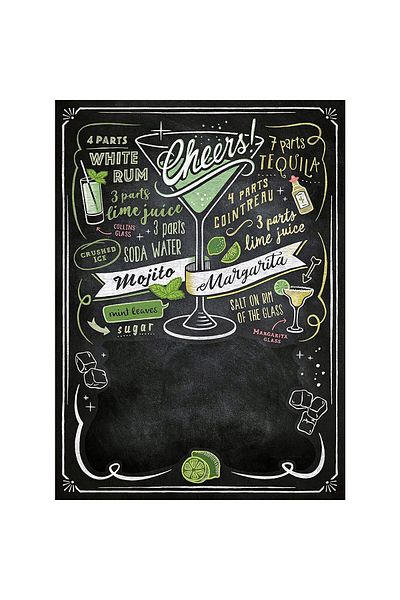 CLEMENTONI Clementoni Puzzle - Black Board Puzzle - Cheers, 1000 pieces