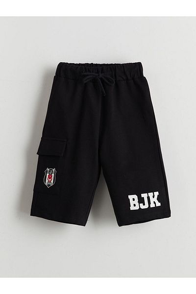 LC Waikiki Printed Boys' Shorts with Elastic Waist