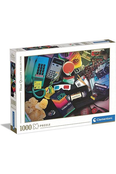 CLEMENTONI - 1000 Piece Hq Collection Adult Puzzle - 80S Nostalgia