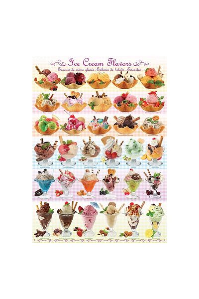 Eurographics Puzzle Eurographics - Ice Cream Flavors, 1000 pieces